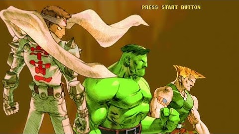 MvC2: Guile/Hulk/Jin Arcade Playthrough/Longplay Expert Difficulty