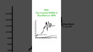 POV: you invested 1000$ in Blackrock in 1999 #stockmarketnews