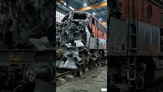 Rust Removed from train and make it new #renovation #repairing #restoration