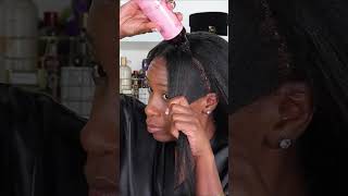 Oil My Scalp With Me! - Healthy Scalp Challenge | Night Routine #relaxedhair #hairgrowth #shorts