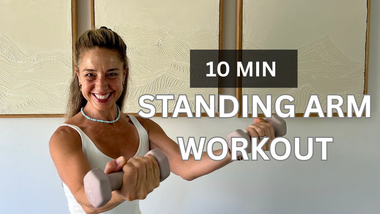 10 MIN STANDING ARM WORKOUT | sculpted arms with light weights | The Shed Movement