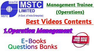 MSTC MT Operations Management Best Video Contents