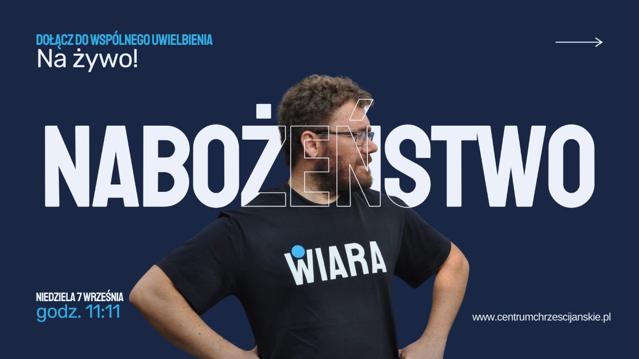 Spotkanie Niedzielne z Wiarą 07.09.2025 - głosi Marcin Jankowski
