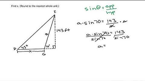 Find x. (Round to the nearest whole unit.)