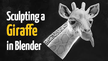 Blender Sculpting Timelapse - Giraffe