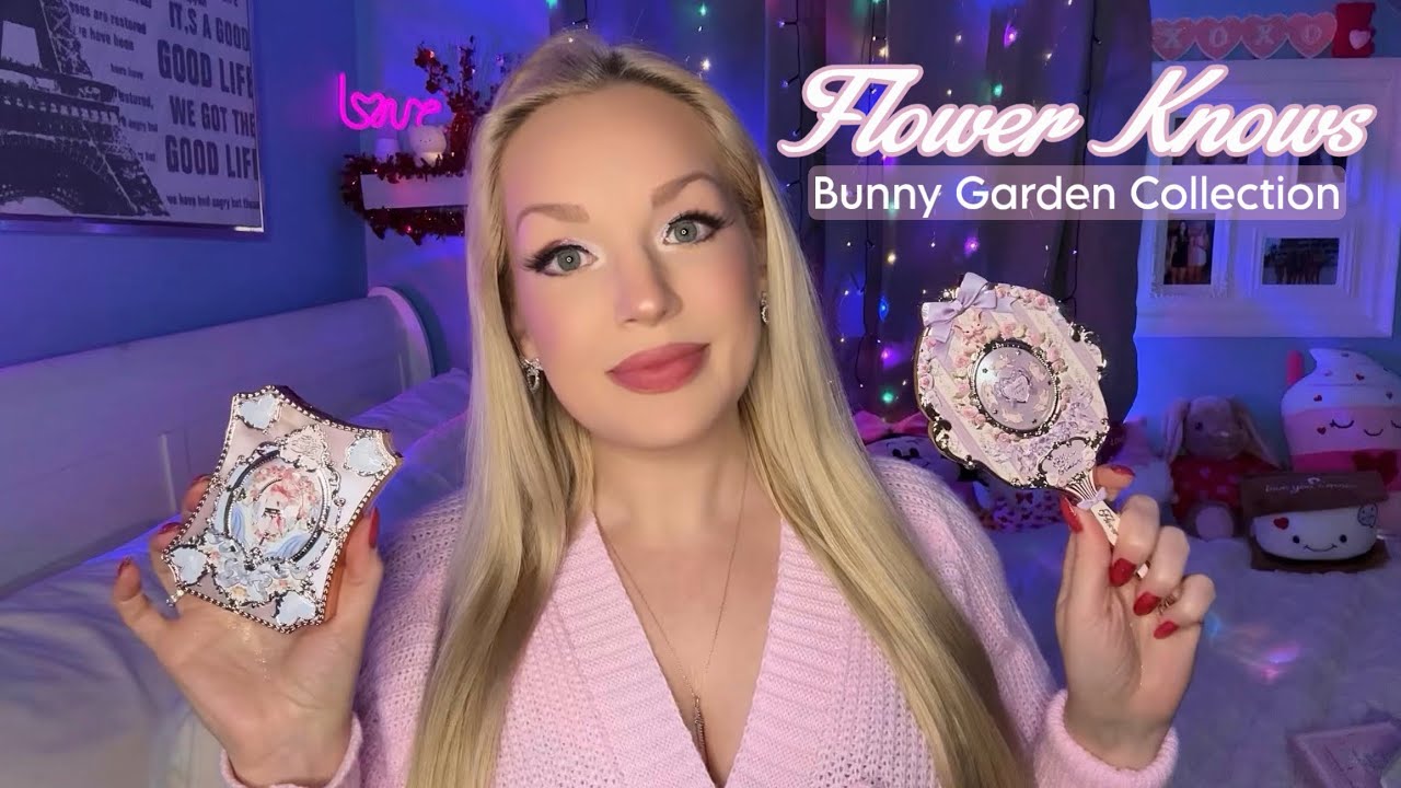 Bunny Garden ASMR Unboxing - The Most Adorable Makeup Collection🐇💖
