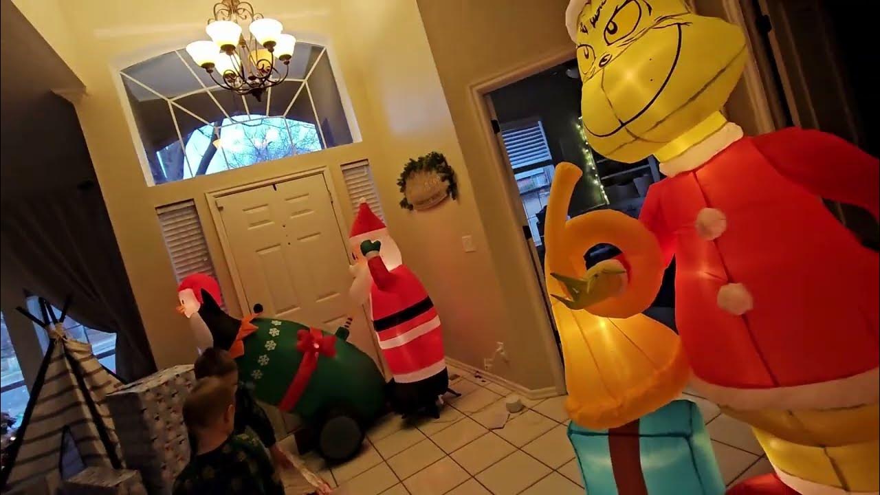 Christmas Morning Christmas Inflatables!! *FIVE* New Christmas Inflatables! YouTube