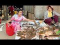 Pregnant mom buy tonguefish for cooking - Yummy baked beans fried fish cooking