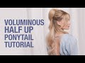 How to create a voluminous half up ponytail  trendy hair styling tutorial  kenra professional
