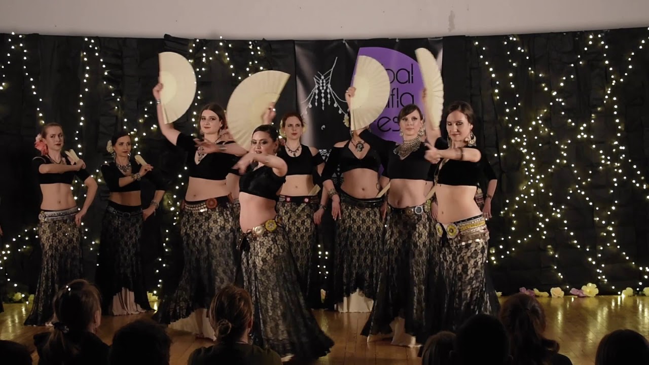 The Siren Project | ATS® FCBD® Movement Dialect with flamenco fan | Tribal Hafla 2019