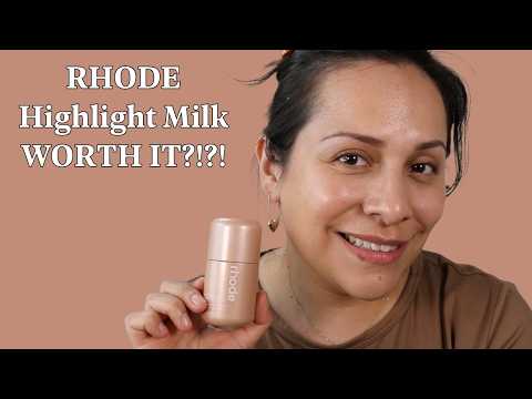 ✨ Rhode Highlight Milk Shade 02 Review | Sparkly on Bare Skin