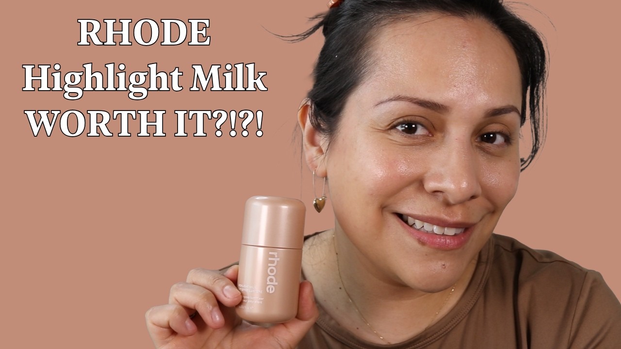 ✨ Rhode Highlight Milk Shade 02 Review | Sparkly on Bare Skin