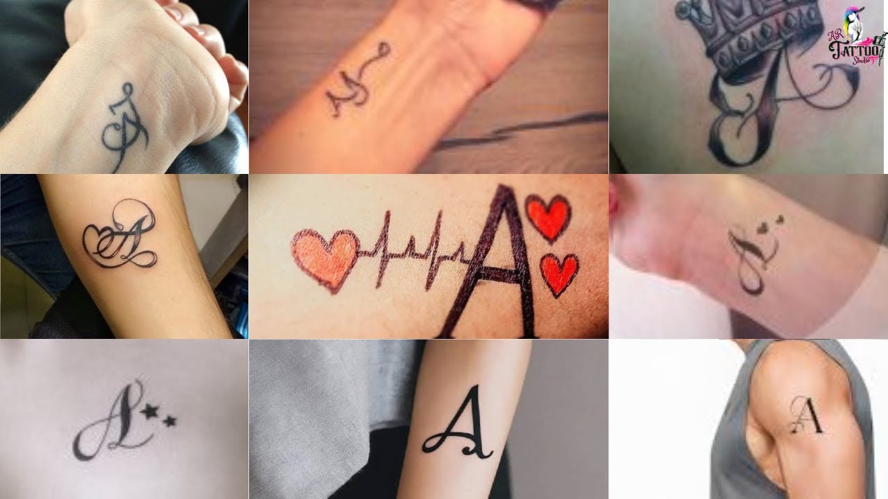 Татуировки с буквой А в 2025 году | Модные татуировки с буквой А | Минималистичная татуировка с б...
