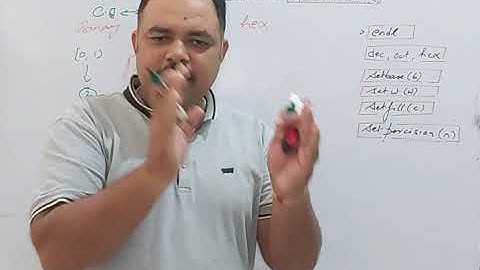 L10#OOPs : Input Output Manipulator #endl, #dec, #oct, #hex