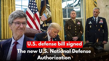 U.S. defense bill signed: The new U.S. National Defense Authorization Act for Fiscal Year 2026