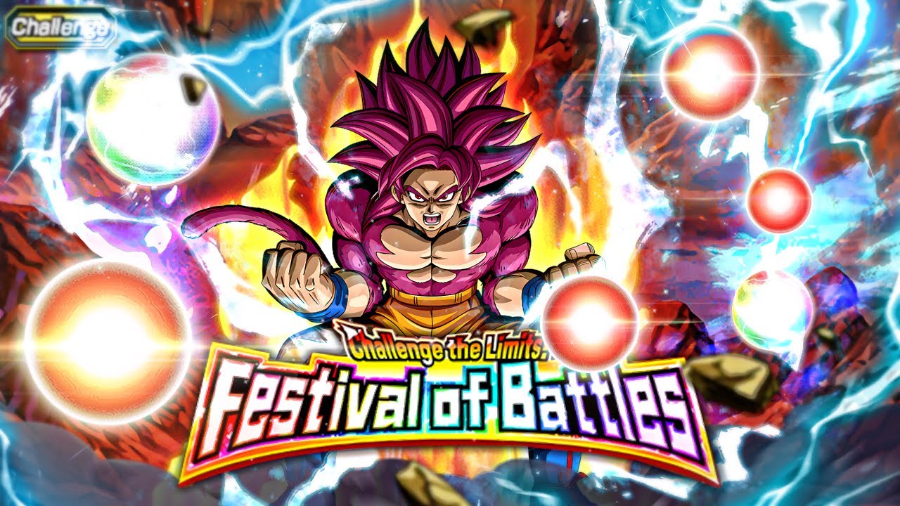 DOKKANFEST LR STR DAIMA SSJ4 GOKU VS. CHALLENGE THE LIMITS! FESTIVAL OF BATTLES! (Dokkan Battle)