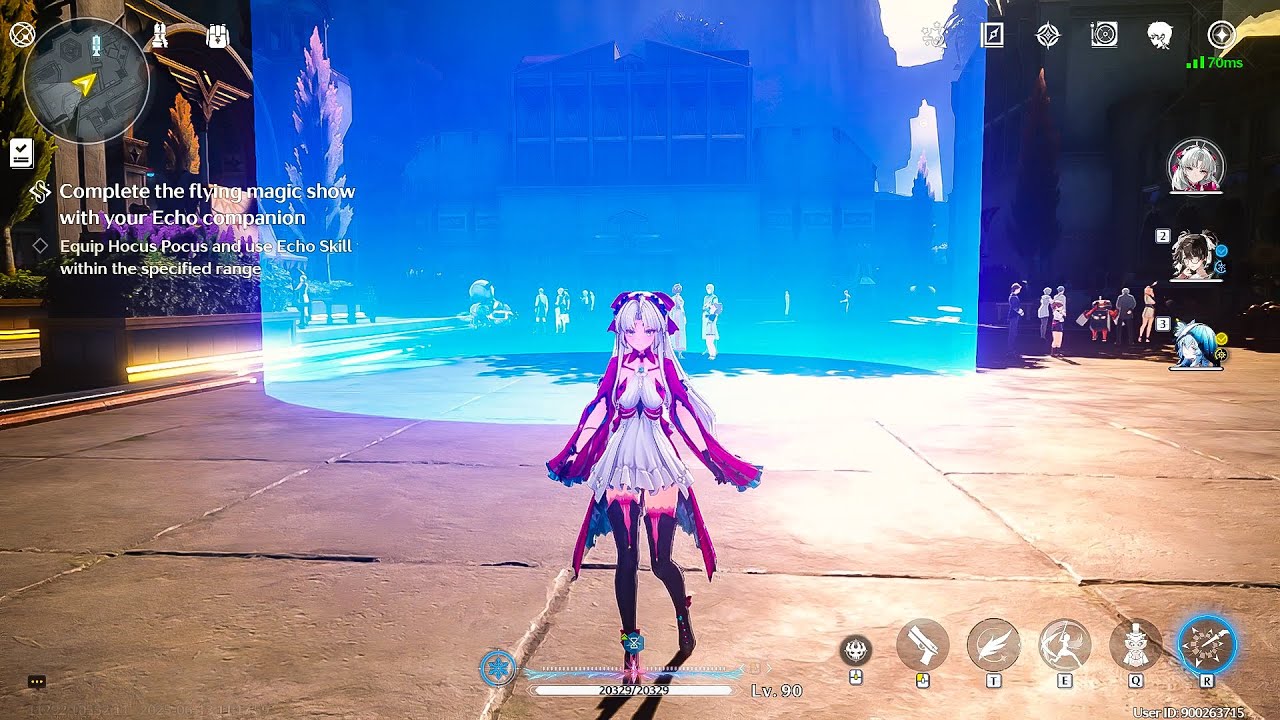 Equip Hocus Pocus and use Echo Skill | Complete the Flying Magic Show with your Echo Companion