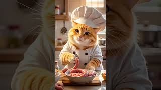 Today This Cat Will Some Sauge.