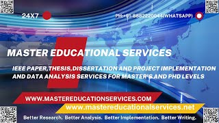 Master Educational Services:Master's and PhD levels Project Implementation and Data Analysis Service