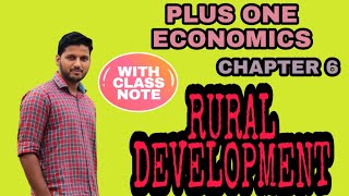 Celebrity PLUS ONE| ECONOMICS FOCUS AREA CLASS| CHAPTER 6| RURAL DEVELOPMENT| in Malayalam/English with note Profile