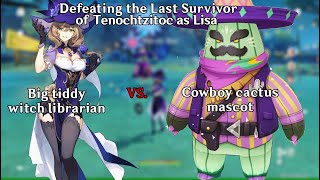 Genshin Impact: Defeating the Last Survivor of Tenochtzitoc as Lisa (Solo)