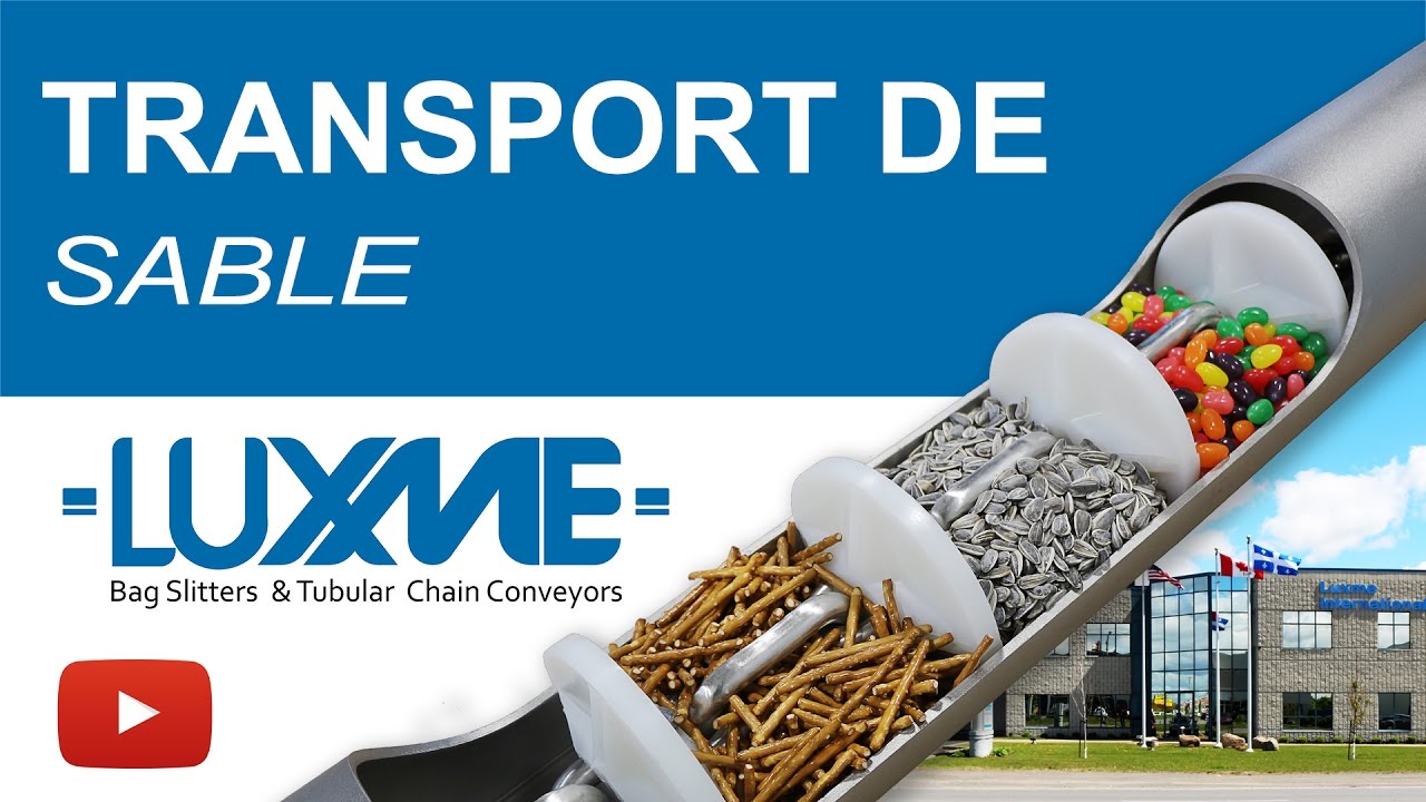 Transport de sable sec - Convoyeurs tubulaires à chaîne