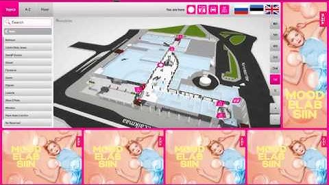 3D Wayfinder for shopping malls