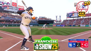 MLB The Show 25 Yankees vs Reds: Gerrit Cole PERFECT GAME Attempt! Franchise #20 - Gameplay PS5 4K