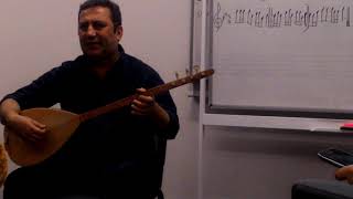 Bağlama dersi deliloy deliloy solfej HAKAN hoca