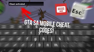 How to use cheat codes on GTA SA Mobile [ Without any Cleo Mods! ]