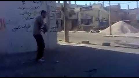 Man hits Syrian T64 and forgets about backblast.