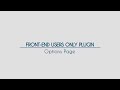 Front-End Only Users - Video 4 - Options - WordPress Plugin
