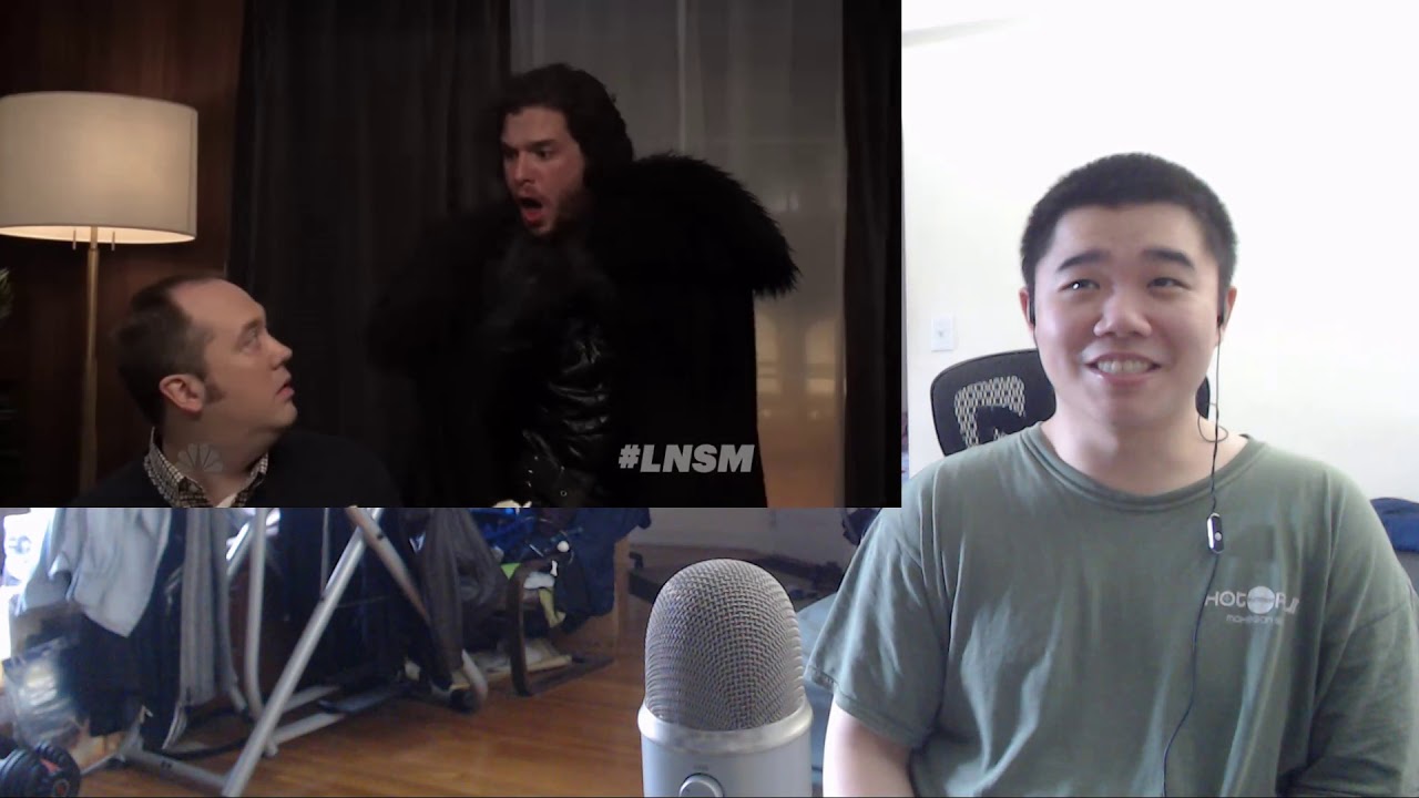 Seth Brings Jon Snow to a Dinner Party Reaction! - YouTube