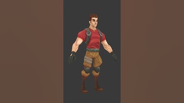 Low-poly game model (body)