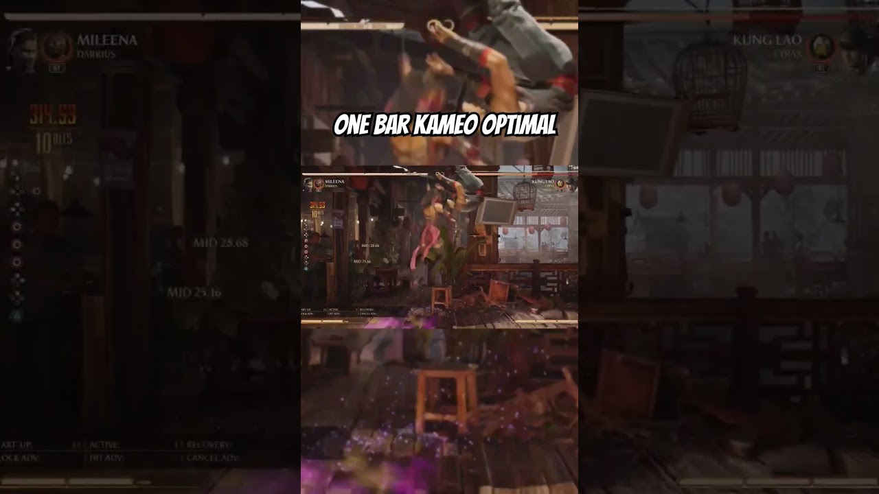 MK1 Mileena 43% One bar (darrius) optimal  