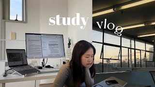 uni study vlog🌱 | study with me for mid terms, university of auckland