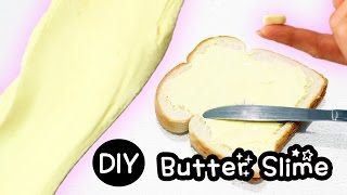 Butter Slime/ NO Clay Easy Recipe/ How to DIY Toturial