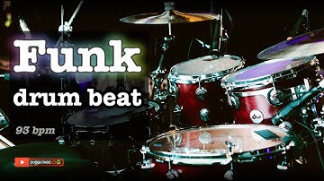 ★ FUNK DRUM GROOVE - 93 BPM ★ Drums only backing track. Drum Track #backingtrack