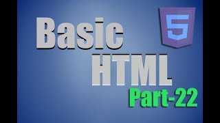HTML Tutorial 22 - Creating HTML Input Forms