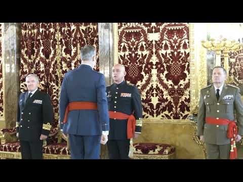 Audiencia a un grupo de Generales de Divisi&oacute;n y Vicealmirante.