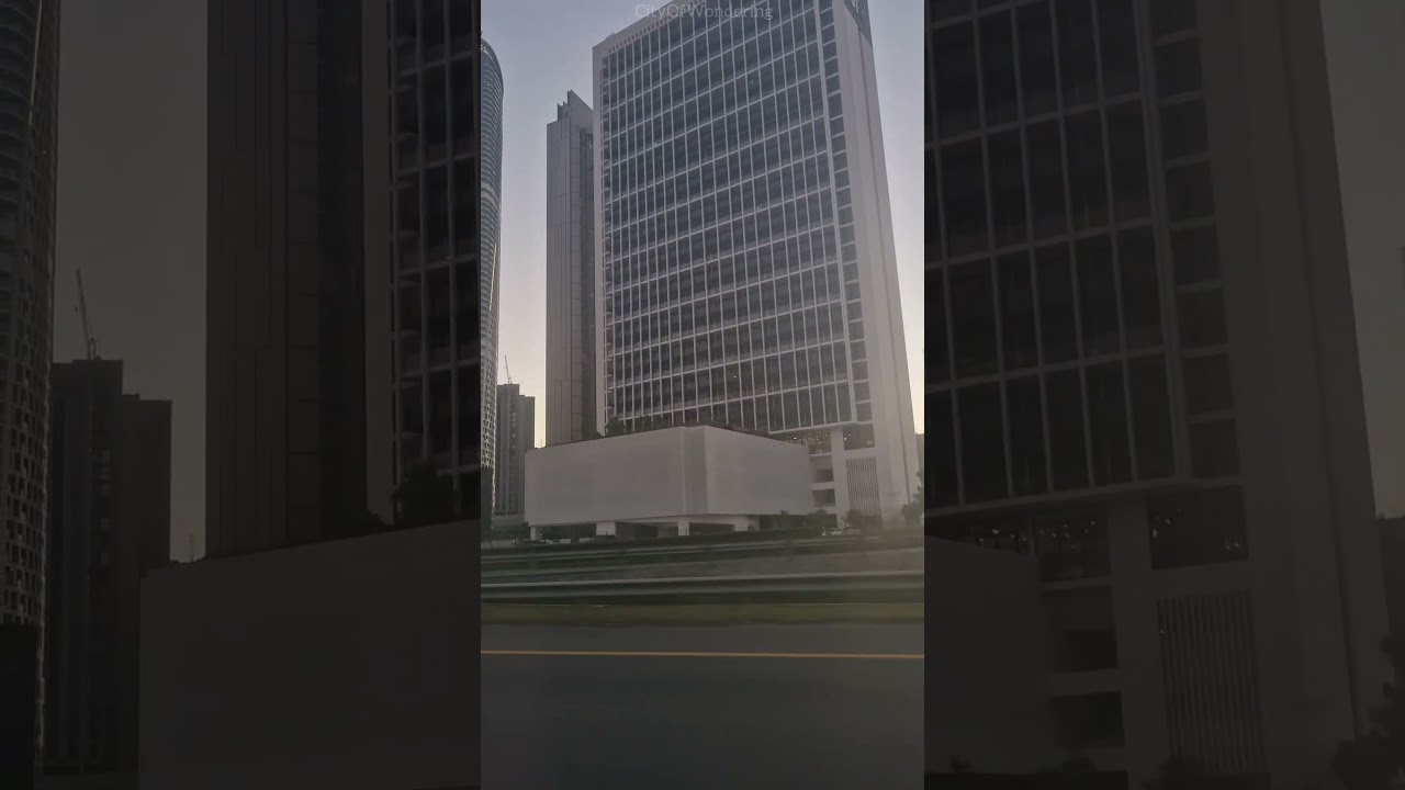 Дубай в 4K. Вау! Утренний вид! 