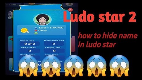 How to hide your name in ludo star 2 | empty name | blank | 😱😱😱😱 | 💯working |