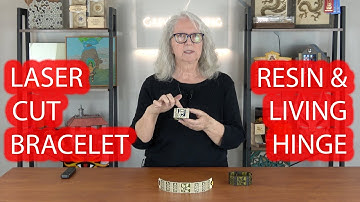 How to Design and Laser Cut a Living Hinge Bracelet with UV Resin Infill