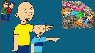 Caillou and Cody Throw their Sisters into a Landfill/Grounded