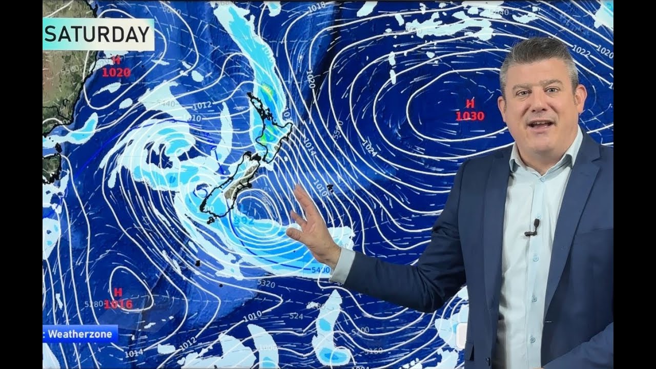 NZ: Windy, warmer, weather coming - but Labour Weekend low looms - YouTube