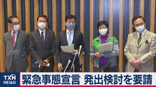 緊急事態宣言 発出検討を要請（2021年1月3日）