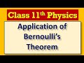 Application Of Bernoulli's Principle | Class 11 Physics | Torricelli's Law | Physics by Gaurav Sir