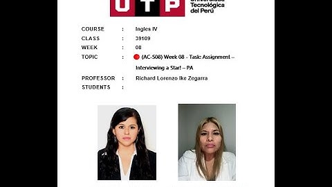 🔴 (AC-S08) Week 08 - Task: Assignment – Interviewing a Star! – PA