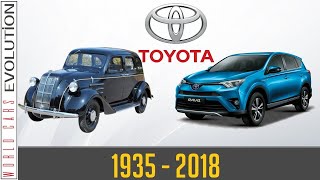 Evolution\/ History of Toyota Cars from 1935 to 2018