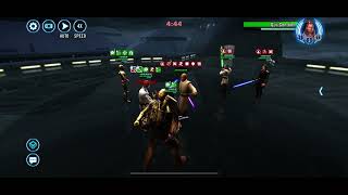 CLS vs QGJ, Mace, JKA 3v3 SWGOH 57 banners